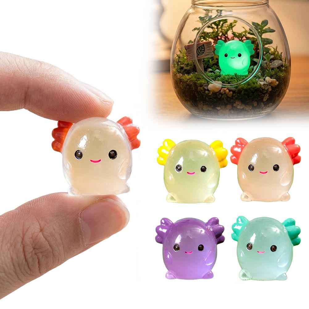 Aquarium Moss - Işıklı Axolotl Minyatürleri Karanlıkta Parlayan Hayvan