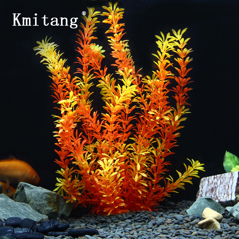 Aquarium Moss - 100cm Tropikal Bitkiler Büyük Yapay Su