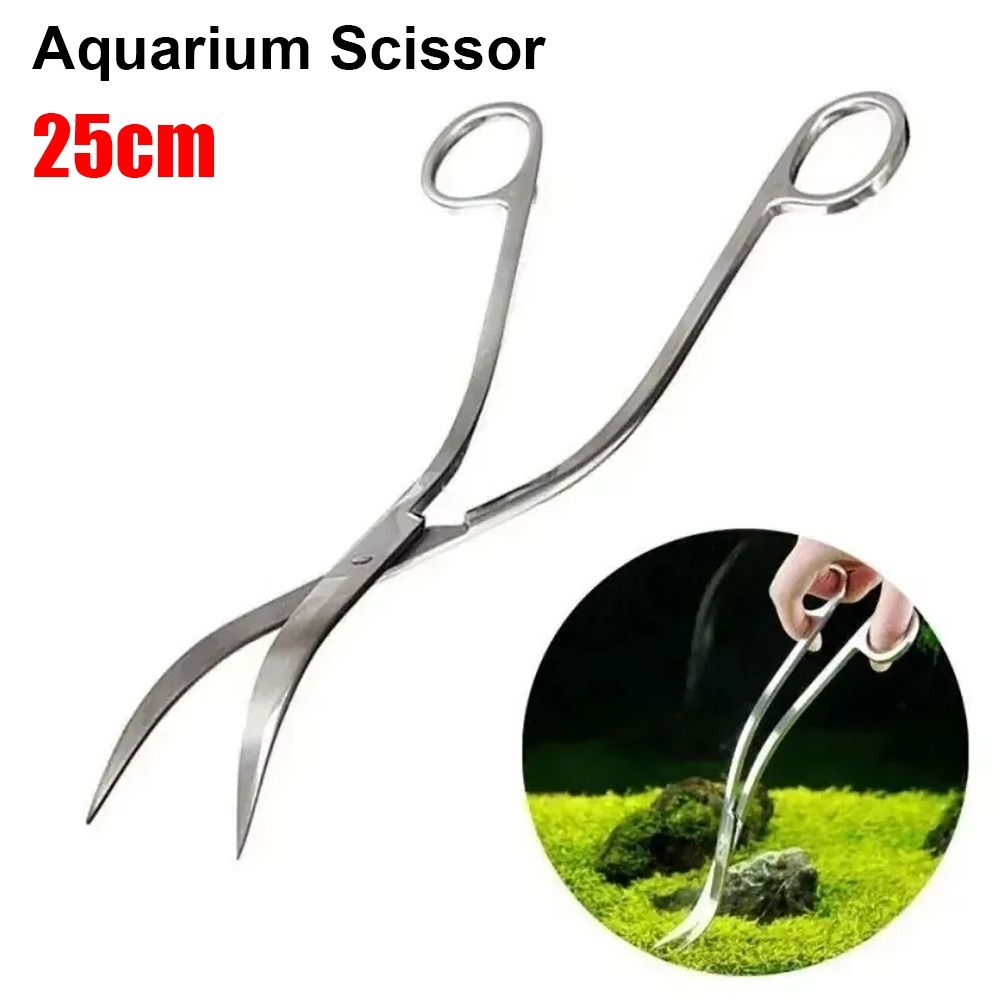 Planted Aquarium Cleaning - 1 adet Paslanmaz Çelik Akvaryum Makas