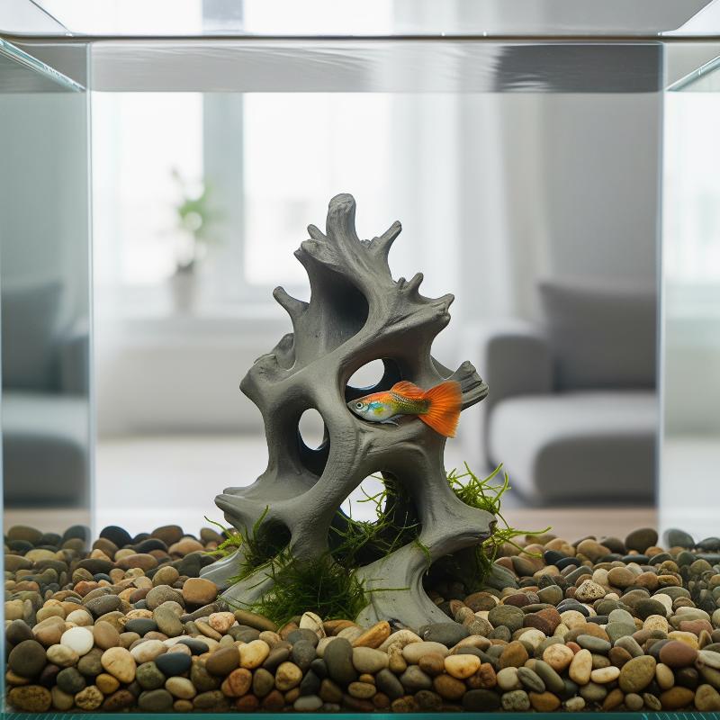 Aquarium Driftwood - Gizli Çok Delikli Doğal Ağaç Dalı