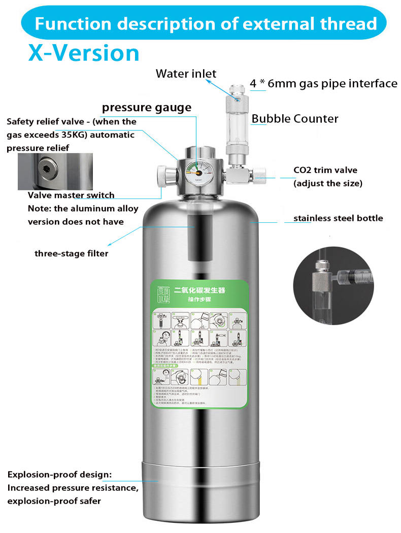 5L Akvaryum CO2 Jeneratörü CO2 - Aquarium Liquid Carbon incelemesi ve fiyatı