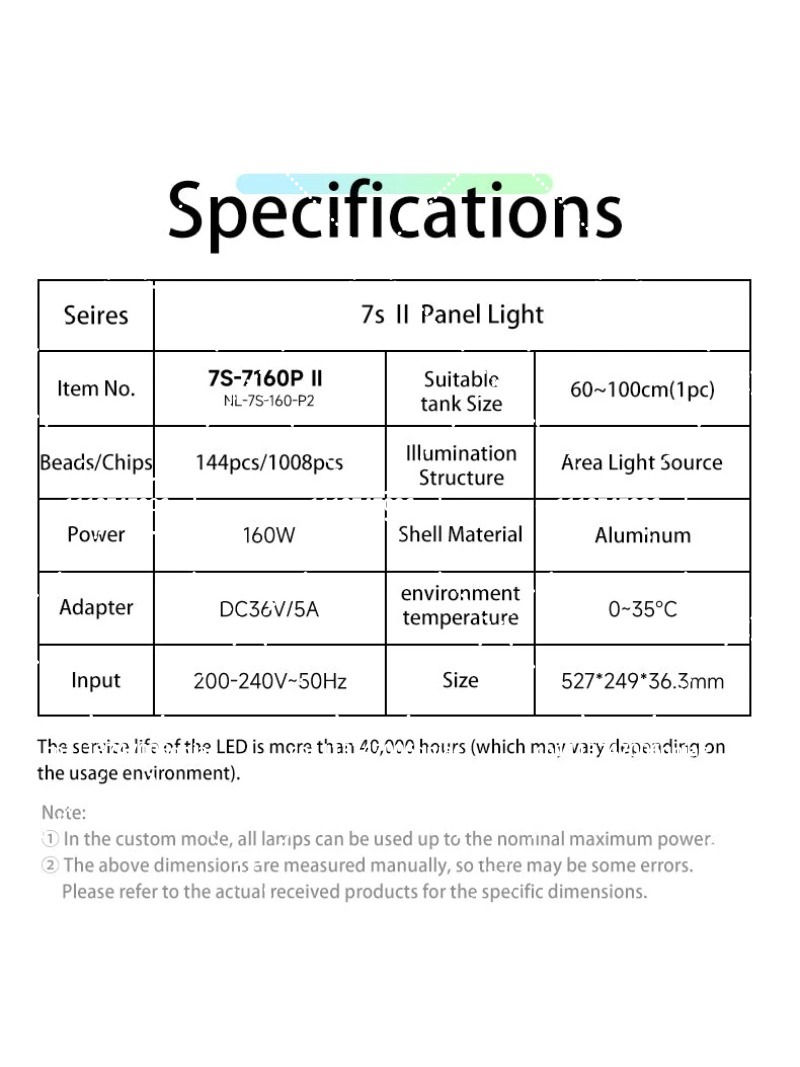 Akvaryum LED Işığı 160W RGB Ta - Planted Tank incelemesi ve fiyatı